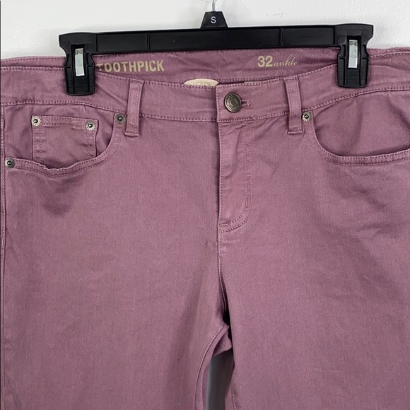 J. Crew Toothpick Ankle Zip  Jeans  32 - Picture 16 of 16